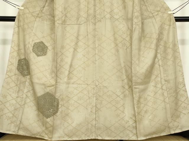 平和屋着物▽訪問着　単衣　亀甲花文　金彩　高島屋扱い　正絹　逸品　DABE4186az