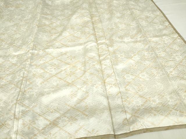 平和屋着物▽訪問着　単衣　亀甲花文　金彩　高島屋扱い　正絹　逸品　DABE4186az