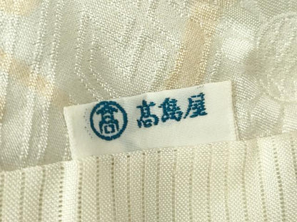 平和屋着物▽訪問着　単衣　亀甲花文　金彩　高島屋扱い　正絹　逸品　DABE4186az
