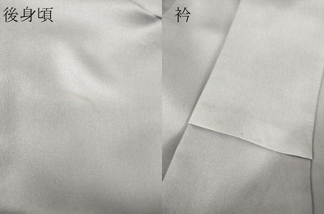 平和屋着物▽中国三大刺繍　スワトウ刺繍　汕頭刺繍　訪問着　単衣　雪輪花文　暈し染め　金彩　正絹　逸品　DABE4189az