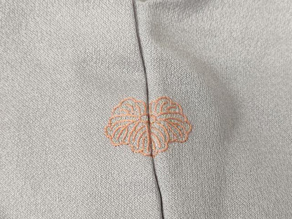 平和屋着物▽中国三大刺繍　スワトウ刺繍　汕頭刺繍　訪問着　単衣　雪輪花文　暈し染め　金彩　正絹　逸品　DABE4189az