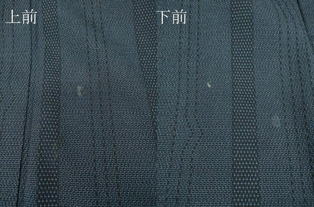 平和屋着物▽本塩沢　単衣　変わり縞　110亀甲　正絹　逸品　DABE4192az