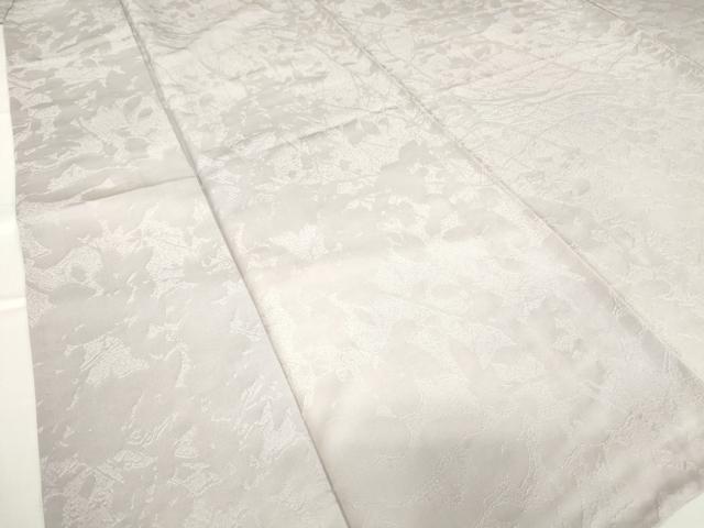 平和屋着物▽日展作家　山本唯与志　レリーフ染　小紋　単衣　草葉シルエット　暈し染め　正絹　逸品　DABE4197az 平和屋着物▽日展作家 山本唯与志 レリーフ染 小紋 単衣 草葉