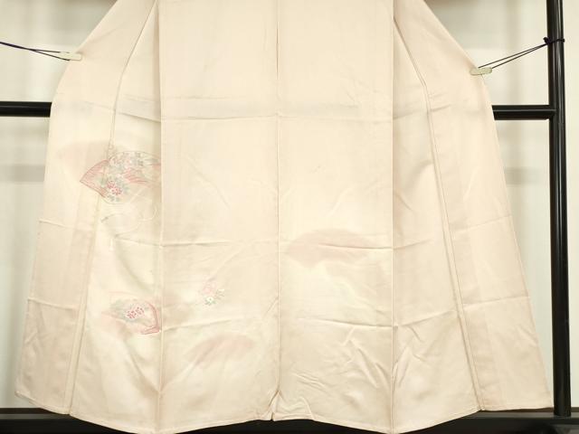平和屋着物▽訪問着　単衣　総刺繍　地紙吉祥花文　暈し染め　正絹　逸品　DABE4203az