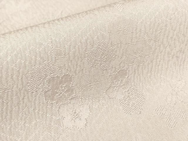平和屋着物▽上質な色無地　単衣　花松地紋　灰桜色　正絹　逸品　DABE4207az 平和屋着物▽上質な色無地 単衣 花松地紋 灰桜色 正絹