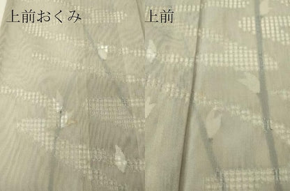 平和屋着物▽中国三大刺繍　スワトウ刺繍　汕頭刺繍　訪問着　無双　紗袷　紗×紗　流水枝花文　正絹　逸品　DABE4209az