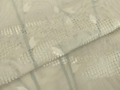 平和屋着物▽中国三大刺繍　スワトウ刺繍　汕頭刺繍　訪問着　無双　紗袷　紗×紗　流水枝花文　正絹　逸品　DABE4209az