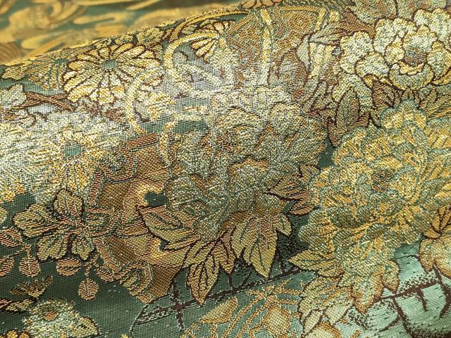 平和屋着物▼つけ帯 鳳凰花文 金糸 正絹 逸品 DABE4261az