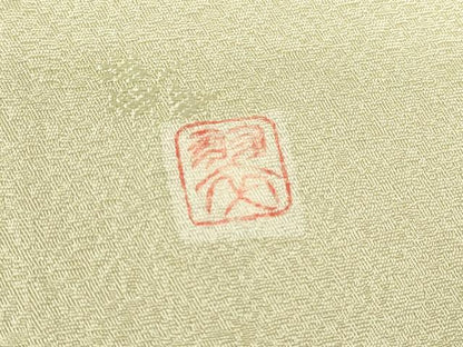 平和屋着物▽上質な小紋　単衣　作家物　花丸文　正絹　逸品　DABE4304az