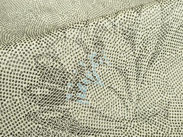 平和屋着物▽上質なお召　単衣　舞花文　正絹　逸品　DABE4307az