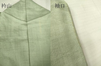平和屋着物▽結城紬　単衣　絞り　蛍暈し　証紙付き　正絹　逸品　DABE4309az