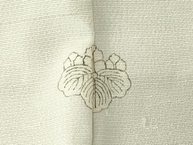 平和屋着物▽上質な色無地　単衣　藍白色　正絹　逸品　DABE4322az