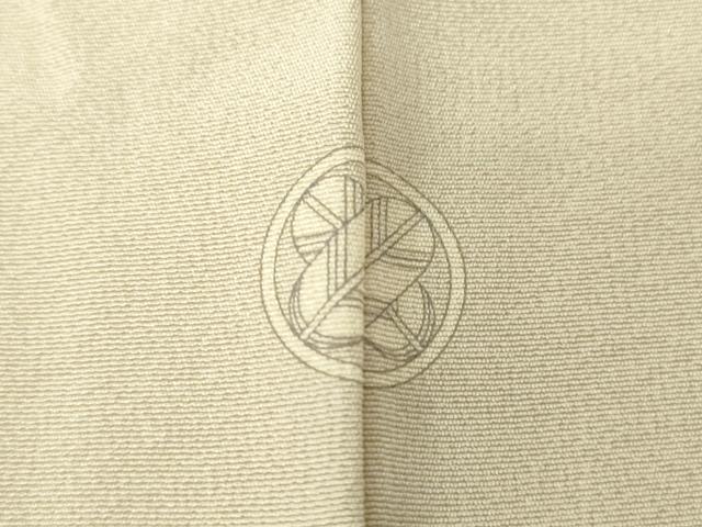 平和屋着物▽訪問着　単衣　草花文　手描き　金彩　正絹　逸品　DABE4329az