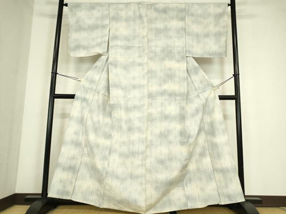 平和屋着物▽訪問着　単衣　麻の葉文　正絹　逸品　DABE4332az