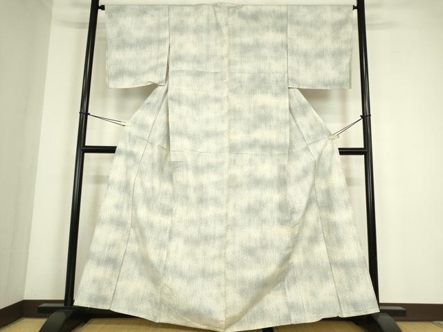 平和屋着物▽訪問着　単衣　麻の葉文　正絹　逸品　DABE4332az