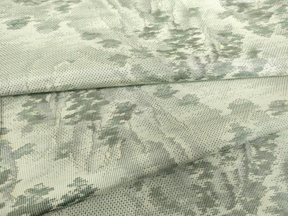 平和屋着物▽本場大島紬　7マルキ　単衣　総絣　遠山風景文　正絹　逸品　DABE4333az