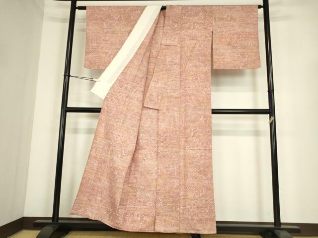 平和屋着物▽訪問着　単衣　花尽くし　正絹　逸品DABE4351az