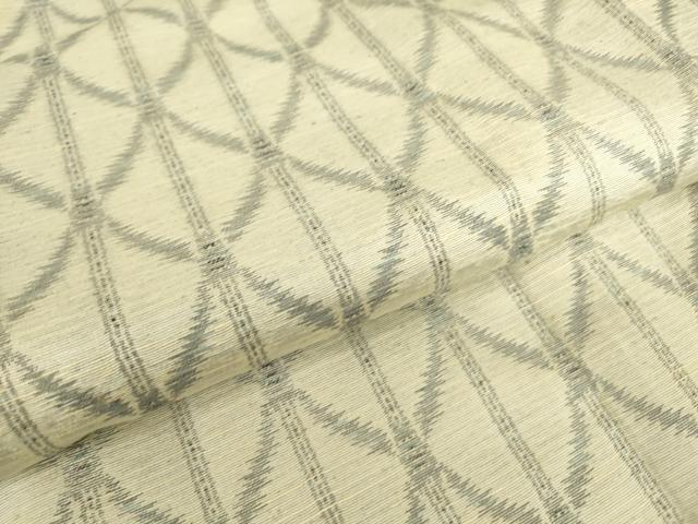 平和屋着物▽上質な紬　単衣　変わり縞　正絹　逸品　DABE4355az