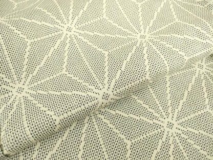 平和屋着物▽上質な紬　単衣　麻の葉文　正絹　逸品　DABE4356az