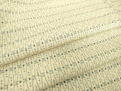 平和屋着物▽本塩沢　単衣　立涌文　正絹　逸品　DABE4385az