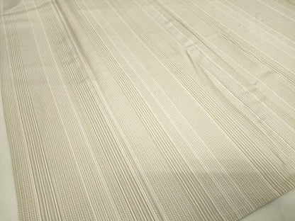 平和屋着物▽上質な小紋　単衣　縞　正絹　逸品　DABE4388az