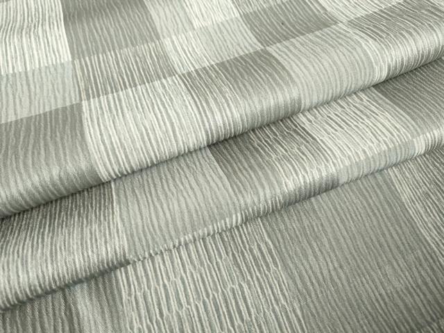平和屋着物▽小紋　単衣　市松柄　高島屋扱い　さんび謹製　洗える着物　DABE4409az