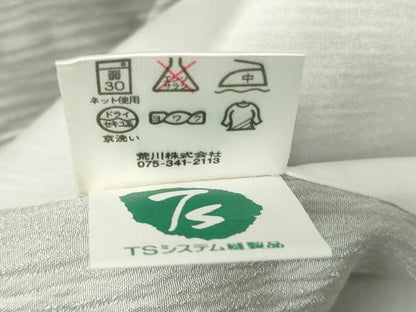 平和屋着物▽小紋　単衣　市松柄　高島屋扱い　さんび謹製　洗える着物　DABE4409az