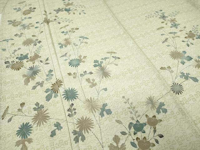 平和屋着物●訪問着　お召地　刺繍　橘文　暈し染め　正絹　逸品　AABG7310ph 平和屋着物○訪問着 お召地 刺繍 橘文 暈し染め 正絹 逸品 AABG7310ph