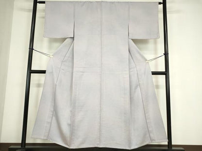 平和屋着物▽江戸小紋　単衣　青海波　暈し染め　正絹　逸品　DABE4414az