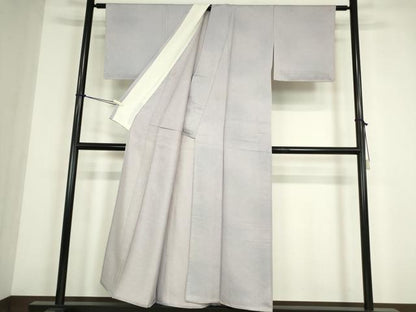 平和屋着物▽江戸小紋　単衣　青海波　暈し染め　正絹　逸品　DABE4414az