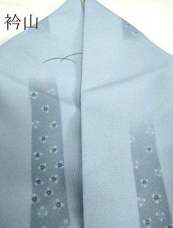 平和屋着物▽小紋　単衣　芝に短冊花文　洗える着物　DABE4419az