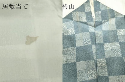 平和屋着物▽江戸小紋　単衣　市松小紋柄　正絹　逸品　DABE4423az
