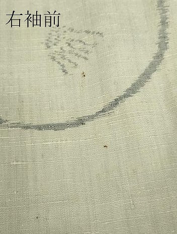 平和屋着物▽上質な紬　単衣　舞花文　正絹　逸品　DABE4431az