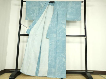 平和屋着物▽江戸小紋　単衣　寄せ小紋柄　正絹　逸品　DABE4445az