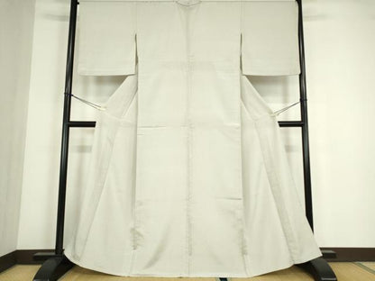平和屋着物▽上質なお召　単衣　吉祥柄　正絹　逸品　DABE4452az