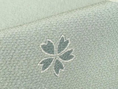平和屋着物▽上質な小紋　単衣　舞桜文　正絹　逸品　DABE4455az