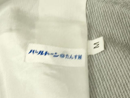平和屋着物▽江戸小紋　単衣　万筋　錆鼠色×月白色　正絹　逸品　DABE4471az