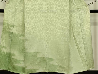 平和屋着物▽訪問着　単衣　刺繍　正倉院青海波花文　暈し染め　正絹　逸品　DABE4479az