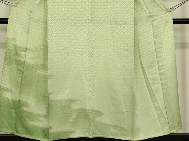 平和屋着物▽訪問着　単衣　刺繍　正倉院青海波花文　暈し染め　正絹　逸品　DABE4479az