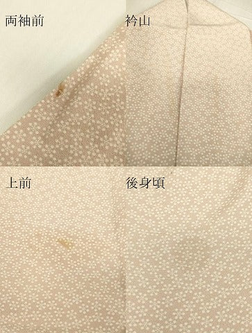平和屋着物▽江戸小紋　単衣　小花文　正絹　逸品　DABE4486az