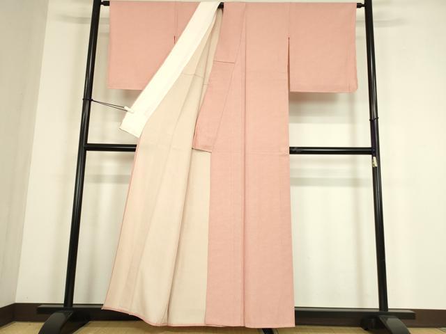 平和屋着物▽江戸小紋　単衣　鹿の子文　正絹　逸品　DABE4503az