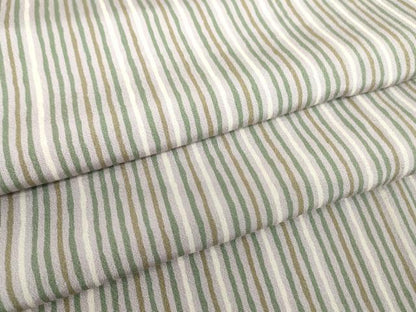 平和屋着物▽上質な小紋　単衣　縞　正絹　逸品　DABE4512az