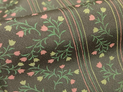 平和屋着物▽上質な小紋　単衣　花間道　正絹　逸品　未使用　DABE4519az