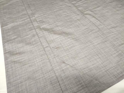 平和屋着物▽上質な紬　単衣　霞文　正絹　逸品　DABE4520az