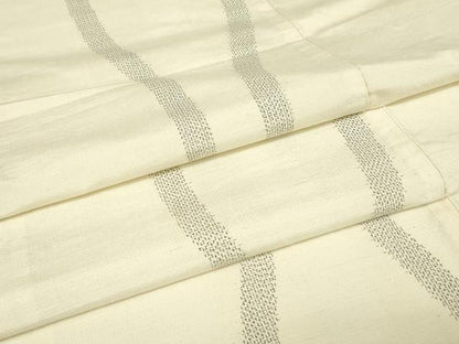 平和屋着物▽上質な紬　単衣　立涌文　正絹　逸品　DABE4522az
