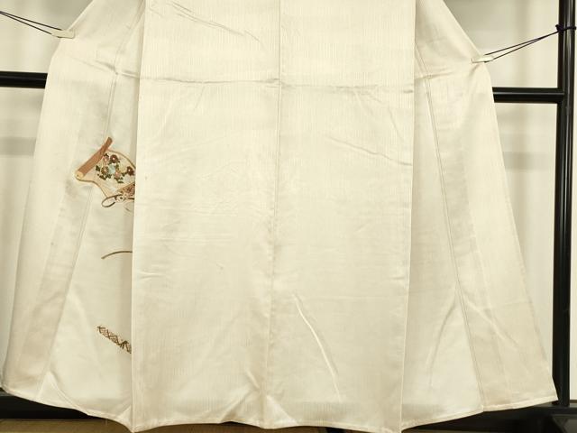 平和屋着物▽豪華色留袖　単衣　駒刺繍　総刺繍　花絵巻文　金糸　正絹　逸品　DABE4538az