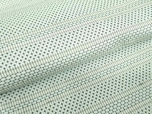平和屋着物▽上質な紬　単衣　横段文　正絹　逸品　DABE4638az