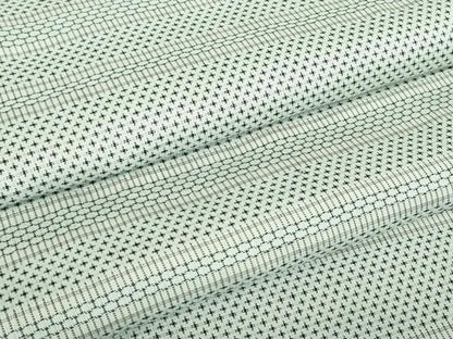 平和屋着物▽上質な紬　単衣　横段文　正絹　逸品　DABE4638az