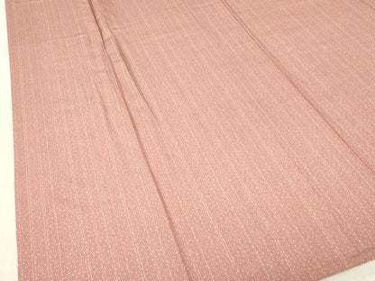 平和屋着物▽上質な小紋　単衣　縞　正絹　逸品　DABE4649az