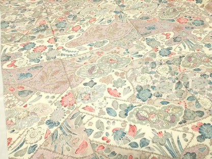 平和屋着物▽上質な小紋　単衣　辻が花　正絹　逸品　DABE4651az